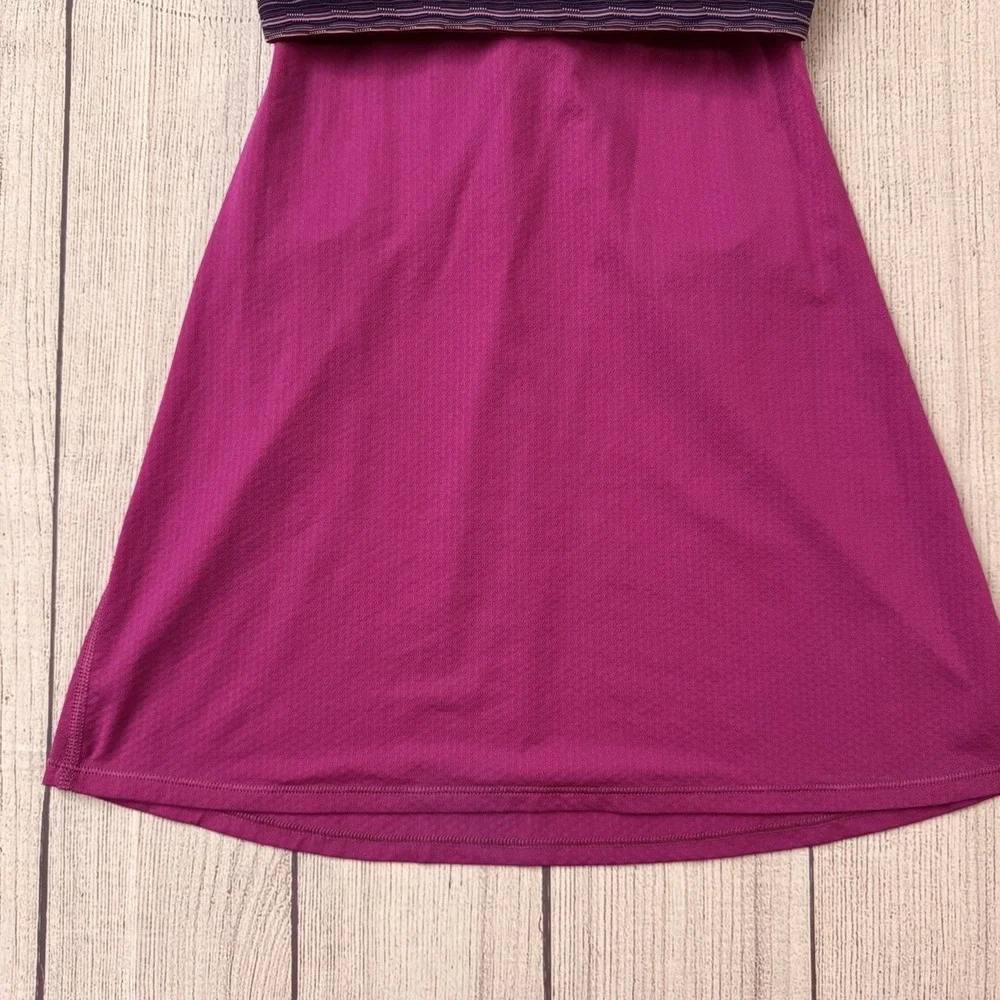 Lululemon No Limits Purple Wee Stripe Tank Top Size 4 Women's Workout Activewear